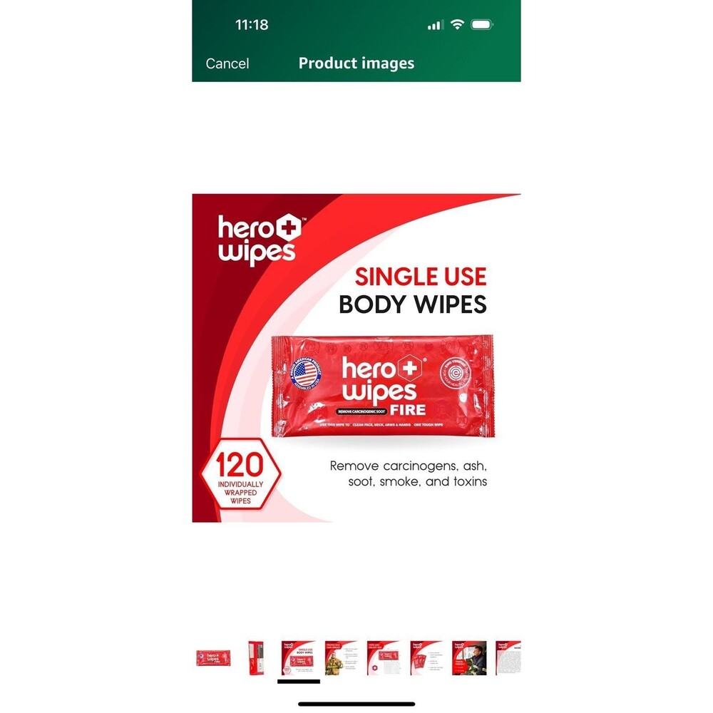 Hero body Wipes, shower wipes